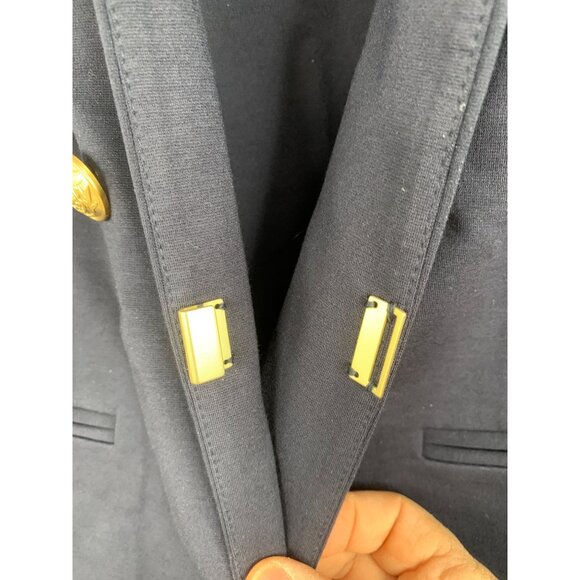 Lane Bryant Navy Blue Collarless Bryant Blazer Size 20 Goldcrest Buttons RS10276 - Picture 10 of 13